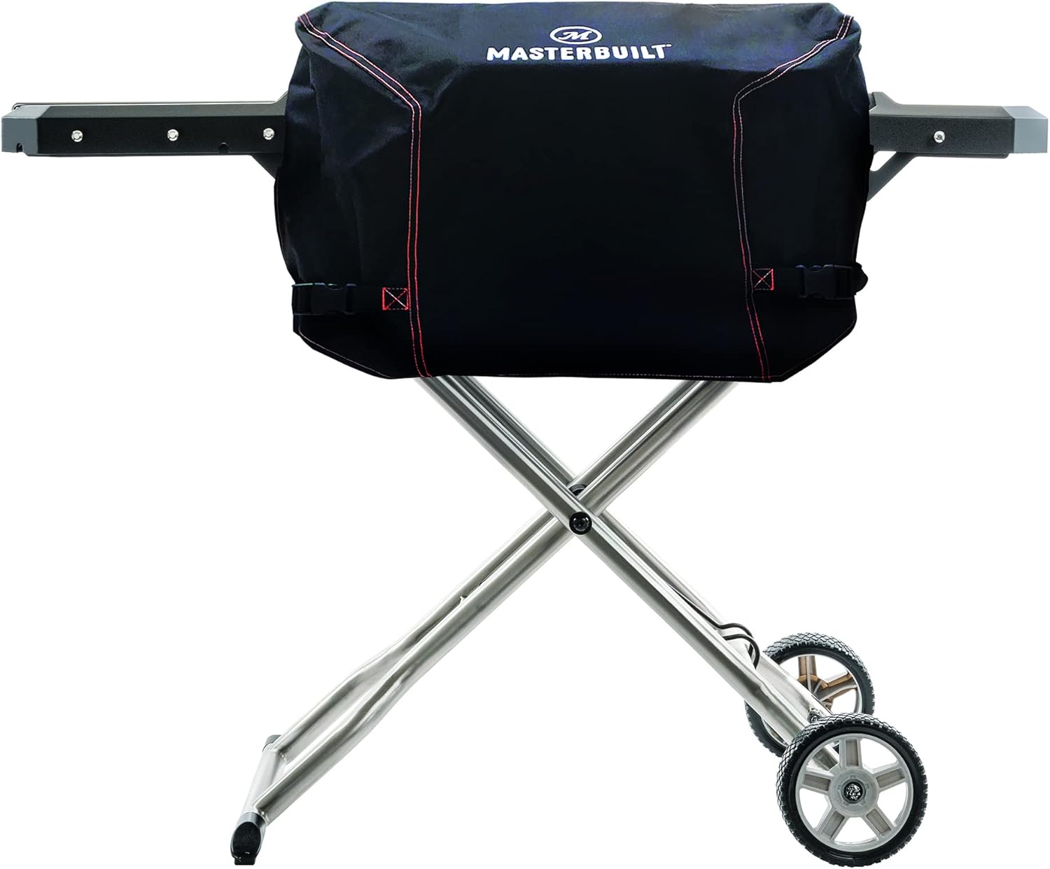 Masterbuilt® Electric Portable Charcoal Grill and Smoker Water Resistant Double-Stitched Durable Grill Cover with PVC Liner in Black